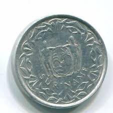 1 CENT 1975 SURINAME Netherlands Aluminium Colonial Coin ...