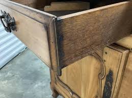 1920s Vintage French Louis XV Cherry 3-Door Sideboard | Chairish