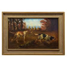 Setter and a Pointer in a Field Original Painting by Thomas ...