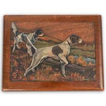 Sold at Auction: Signed Hunting Dog Dunhill Humidor Cigar Box
