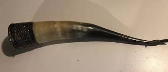 Vintage Shofar Horn Original Bone And Silver Excellent Condition | eBay