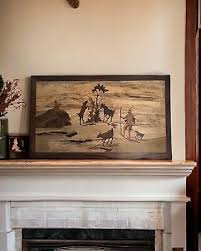 Vintage Inlaid Wood marquetry Art | eBay