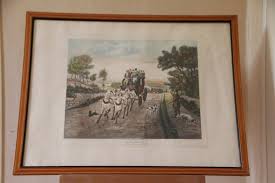 Stagecoach Old England Scenery Framed Lithography Antique Wall Decor Victorian Art Romantic Rococo Style Baroque Classica Bucolic Idyllic - Etsy