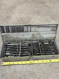 Vintage Metal Index Drill Bit Box And MANY Bits | eBay