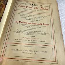 Hurlbut's Story Of The Bible 1930s Leather Binding VTG ...