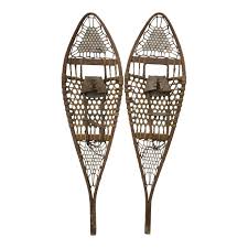 Vintage LL Bean Snowshoes With Original Labels Leather ...