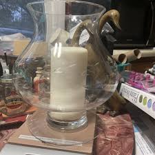 Beautiful Priness House Large Candle Holder Etched Glass ...