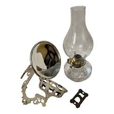 Early 20th Century Cast Iron Holder Oil Lamp Wall Sconce ...