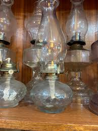Antique Clear Oil Lamp with Hurricane Lantern – Blue Goose ...