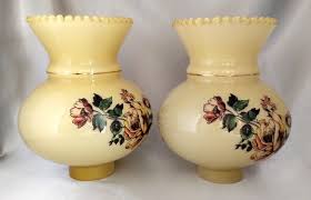Lot (2) Rose Floral Custard Color Glass and 49 similar items