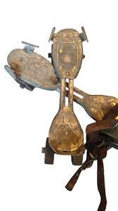 VINTAGE HUSTLER SPEED KING ROLLER SKATES WITH METAL WHEELS ...