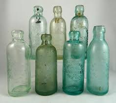 Soda bottles - 7 Hutchinson sold at auction on 23rd August | Rachel Davis Fine Arts