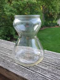 Rustic Farmhouse Jar Style Hyacinth Bulb Forcing Starter Vase Heavy Glass | eBay