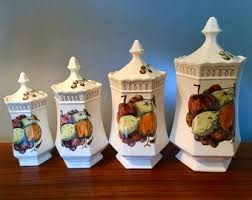 Set of Four Vintage Shafford "bennington Square" Ceramic ...