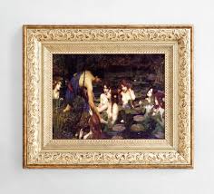 Hylas and the Nymphs | John William Waterhouse | Sensual Nude Mermaid Art Print | Pre-raphaelite Greek Mythology Painting | Digital Download - Etsy UK