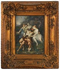 Lot - Continental School: Classical-Style FIgures in a Landscape