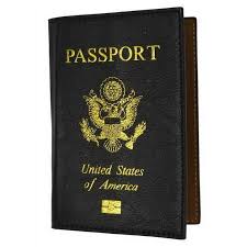 Marshal Wallet® New PU leather gold USA Logo Passport Cover ...