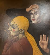 ROBERT PRITCHARD SURREAL PORTRAIT VINTAGE ADVANT GARDE TRANS ...