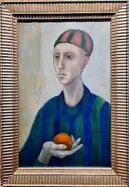 Arthur Okamura -Modernist Portrait Man holding a Ball- 1954 ...