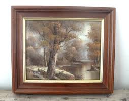 1960s small oil painting landscape by I.Cafieri. Signed. | eBay