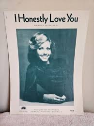 I HONESTLY LOVE YOU 1973 SHEET MUSIC OLIVIA NEWTON JOHN ...