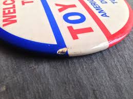 Welcome to Toy City Pin Button - Etsy