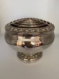 Floral Bowl Centrepiece Silver Plate Vintage Table Decor - Etsy