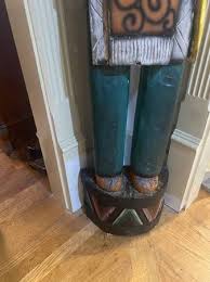 Indian Statue Carved Wood Cigar Smoke Store Native American ...