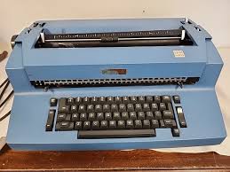 VINTAGE Blue IBM Correcting Selectric II Vintage Typewriter ...