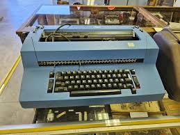 At our county fair and this typewriter was on display in the ...