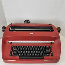 Red Vintage IBM Selectric Model 71 Golf Ball Electric Typewriter PARTS/ REPAIR | eBay