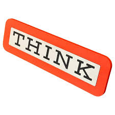 Vintage IBM "Think" Sign For Sale at 1stDibs