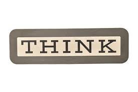 Vintage Ibm Corporation "think" Sign