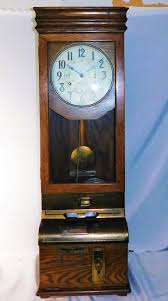 Antique International Time Recording Punch Card Wall Clock, Circa 1900 at 1stDibs | antique punch clock, antique time punch clock, antique time clock