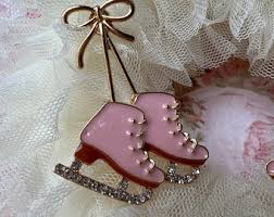 Ice Skates, Pink Christmas Jewelry,coquette,ugly Christmas ...