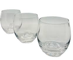 Set Of 3 Rare Whisky / Wine Clear Crystal Glasses 12 Oz With Iceberg In 3 Sizes | eBay