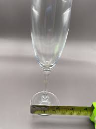 Hand Blown Wine Sherry Glasses Clear Oversize Stem Weighty Feel 6" Tall 6oz | eBay