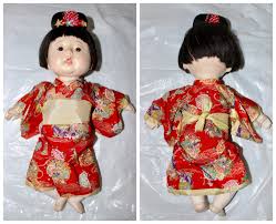 Antique 1920's Japanese Ichimatsu 市松人形 Gofun Baby Girl ...