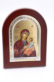 Virgin Mary Silver 950 Icon Holy Byzantine Handmade ...