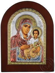 Virgin Mary of Jerusalem - Silver Colored Icon | OramaWorld.com