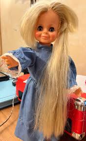 1969 Vtg Ideal Crissy Family Growing Hair Velvet Doll Works ...