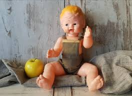 1970's-1980's, Vintage Baby Doll With Vinil Head and Rigid ...