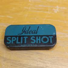 Vintage 1940's Ideal Split Shot Tin with Lead Fishing ...