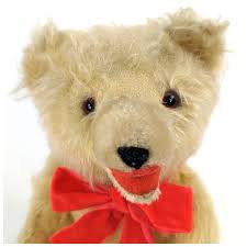 Old Teddy Bear open mouth 11 inches vintage 1950s much loved ...