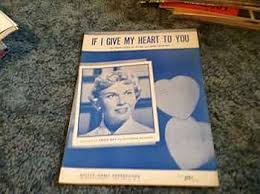 If I Give My Heart to You (Sheet music): Amazon.com.br: CD e ...