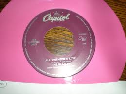 The Beatles 45 All You Need Is Love CAPITOL PINK VINYL ...