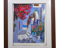 Jean-claude Carsuzan La Ruelle Aux Escalier Serigraph Print ...