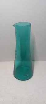 Vintage Boda Nova Glass Blue Teal Scandinavian Carafe ...