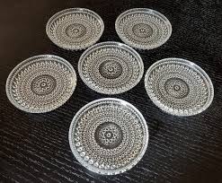 6x Vintage ARABIA Finland KASTEHELMI Glass Coasters-Oiva Toikka | eBay