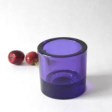 Iittala Marimekko. Kivi Glass Votive Candleholder. Lilac ...